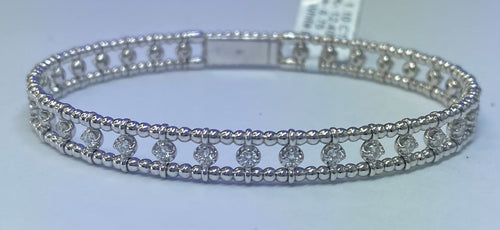 A TEMPLATE diamond white gold bracelet with a 1.1CTTW by The DiamondLab.